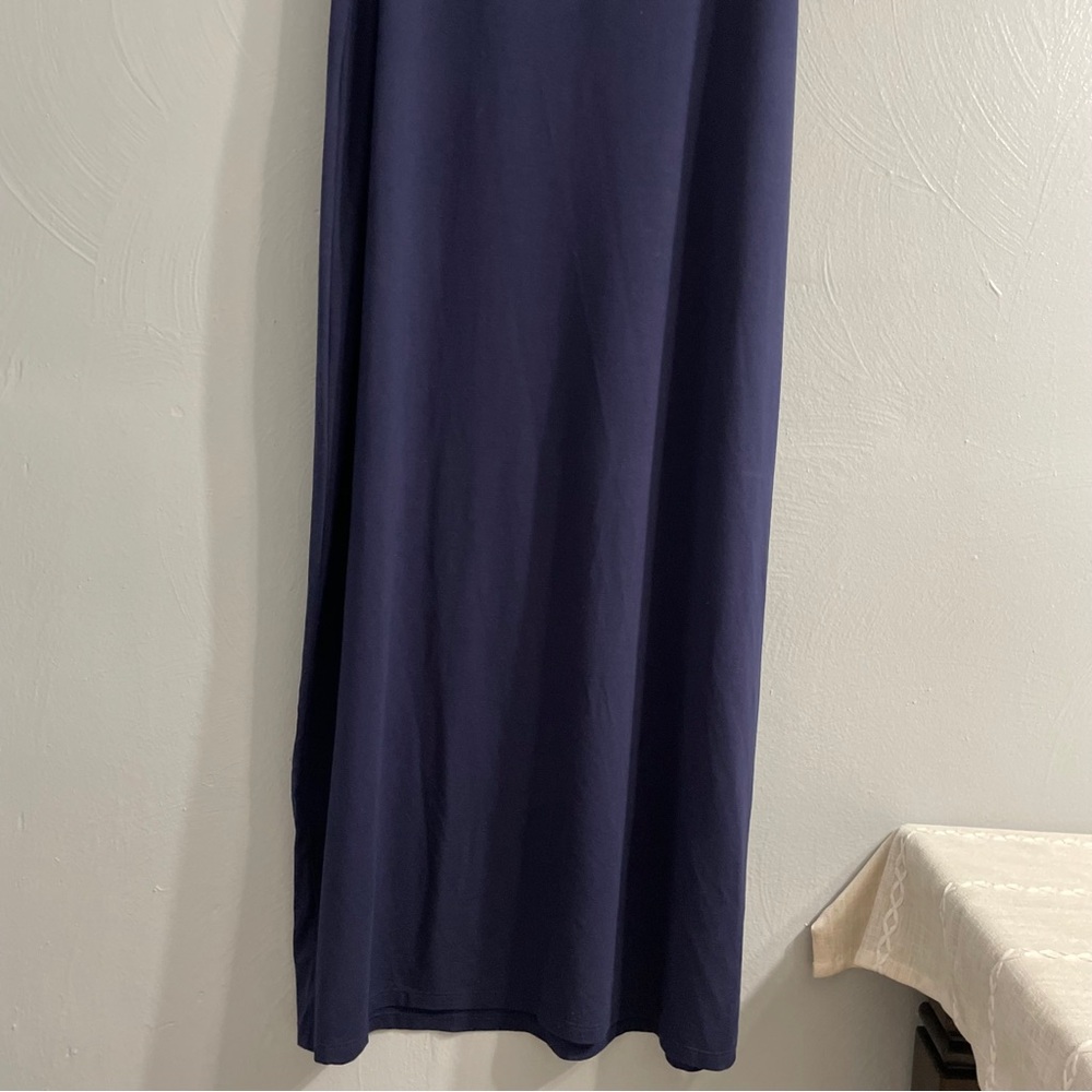 Eileen Fisher Jersey System Scoop Neck Tank Dress - sleeveless Navy 1X - Picture 7 of 9